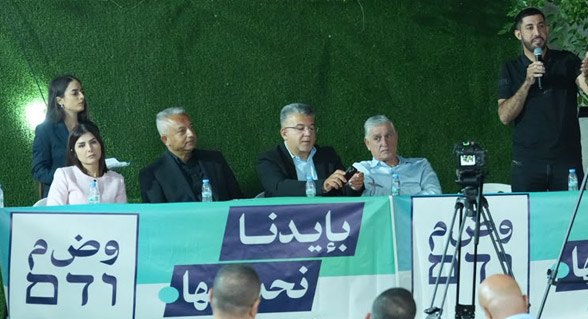 المشتركة: حضور حاشد والتفاف جماهيري واسع في الاجتماع الانتخابي في الرينة