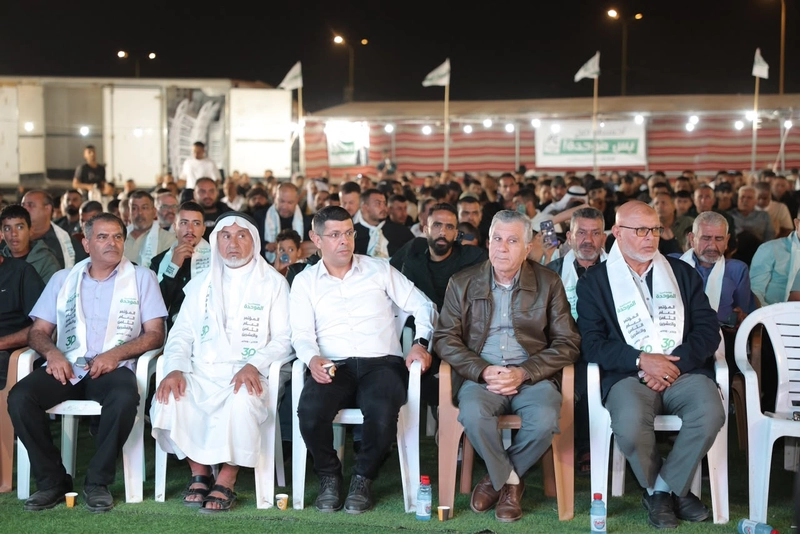 حورة والسيّد: الآلاف في مهرجان الموحدة في النقب: كل صوت هام لضمان ائتلاف 61 وتغيير الحكومة